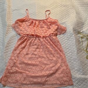 Bailey Blue Coral Eyelet Midi Dress